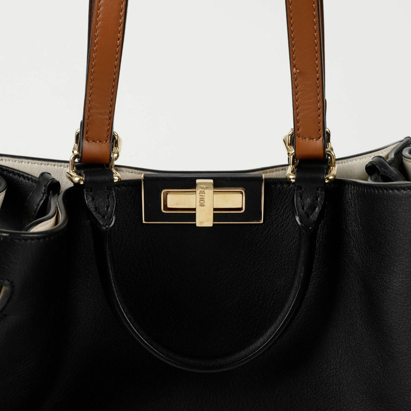 FENDI 孔雀小號托特單肩包 8BH377-1