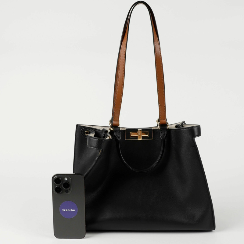 FENDI 孔雀小號托特單肩包 8BH377-10