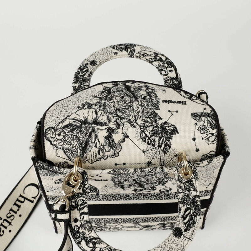 DIOR M0565ORHZ Lady Di Light 中型托特單肩包-7