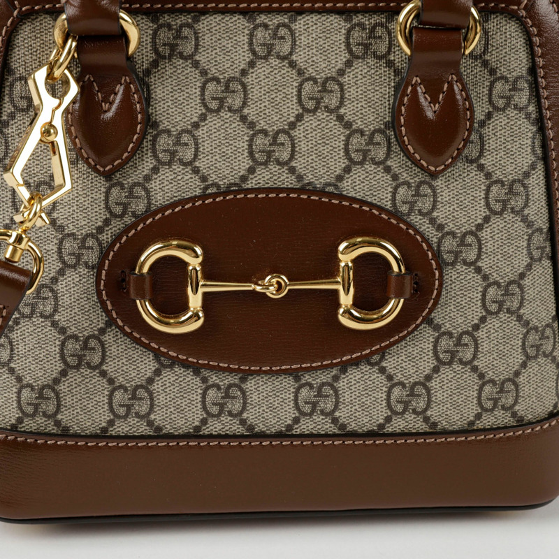 GUCCI Horsebit 1955 迷你頂部提把托特單肩包 640716-1