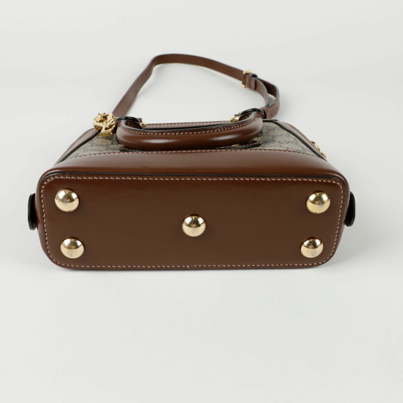 GUCCI Horsebit 1955 迷你頂部提把托特單肩包 640716-5
