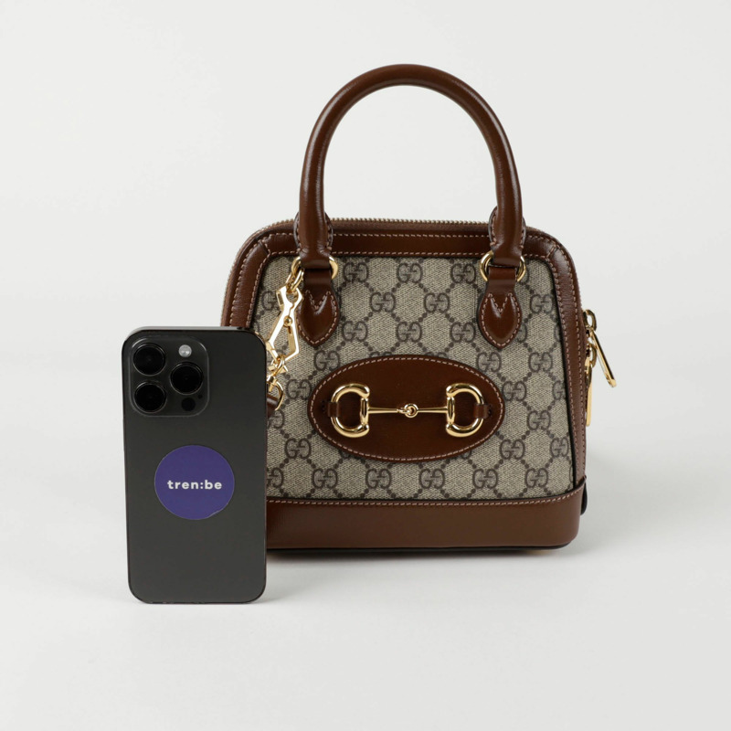 GUCCI Horsebit 1955 迷你頂部提把托特單肩包 640716-7