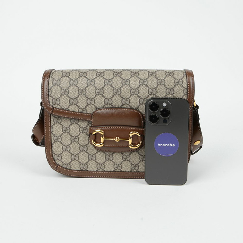 GUCCI Horsebit 1955 小號斜背包 602204-5