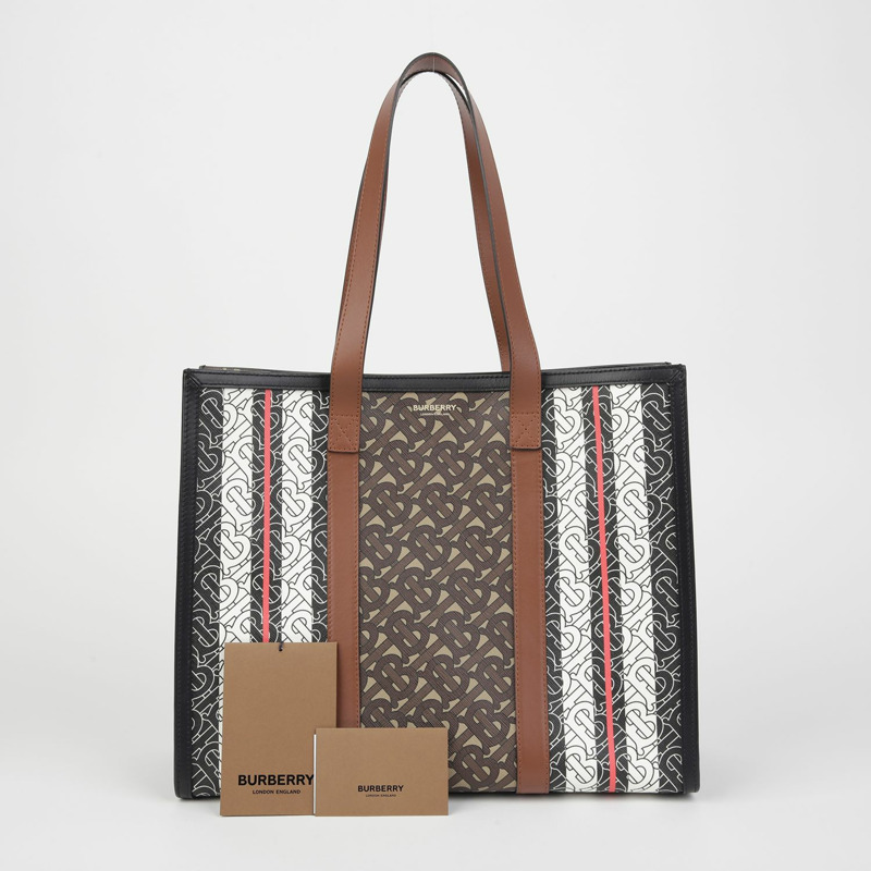 BURBERRY 字母條紋單肩包 8019383-0