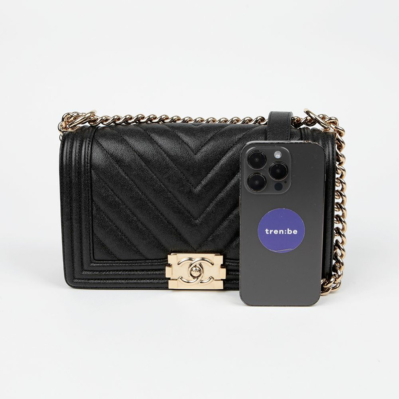 CHANEL Caviar Skin Boy 中型單肩斜背包 A67086-6