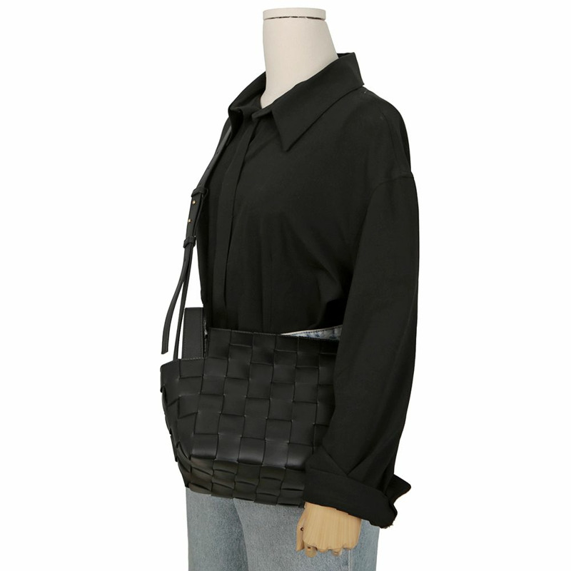 BOTTEGA VENETA Intrecciato 保齡球盒式托特包肩包 755132-9