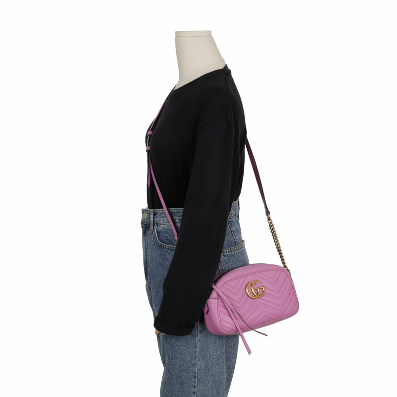 GUCCI GG Marmont 小號斜背包 447632-19
