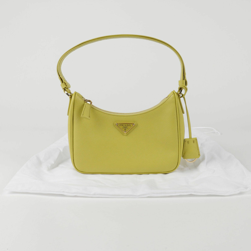 【包稅】PRADA 1BC204 三角形標誌單肩包-0