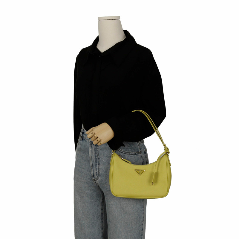 【包稅】PRADA 1BC204 三角形標誌單肩包-12