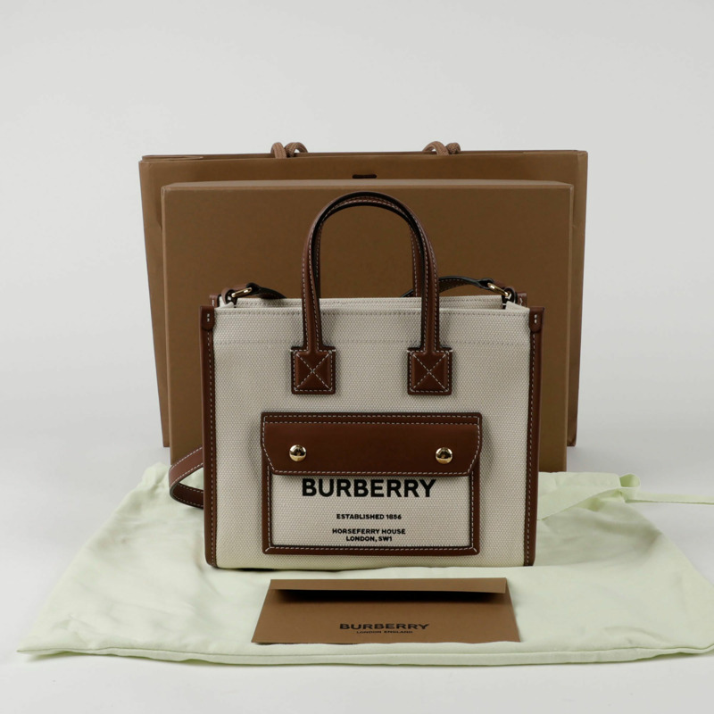 BURBERRY Frey 迷你托特單肩包 8044143-0