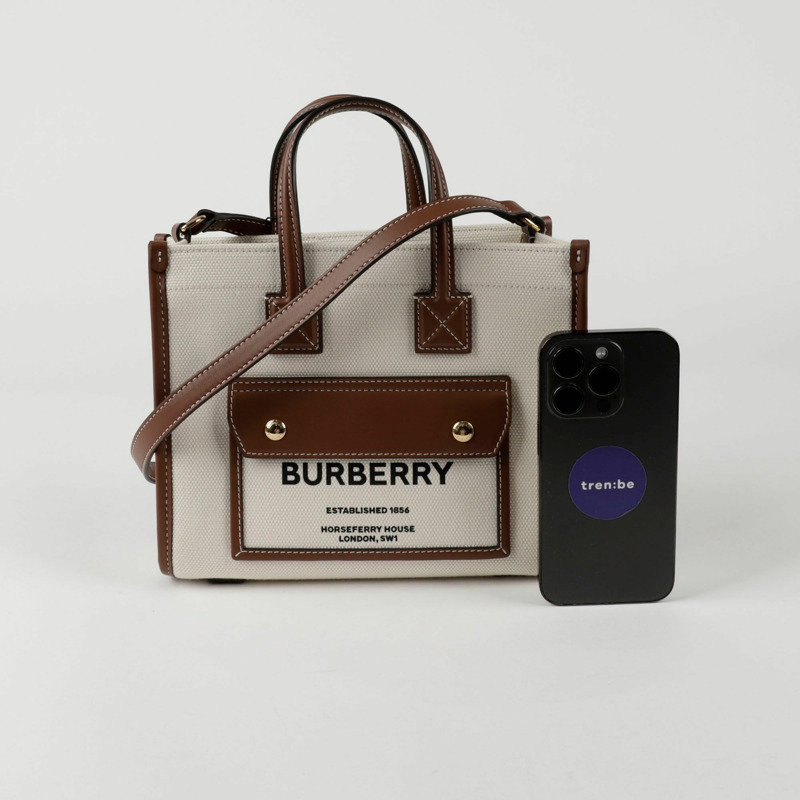 BURBERRY Frey 迷你托特單肩包 8044143-8