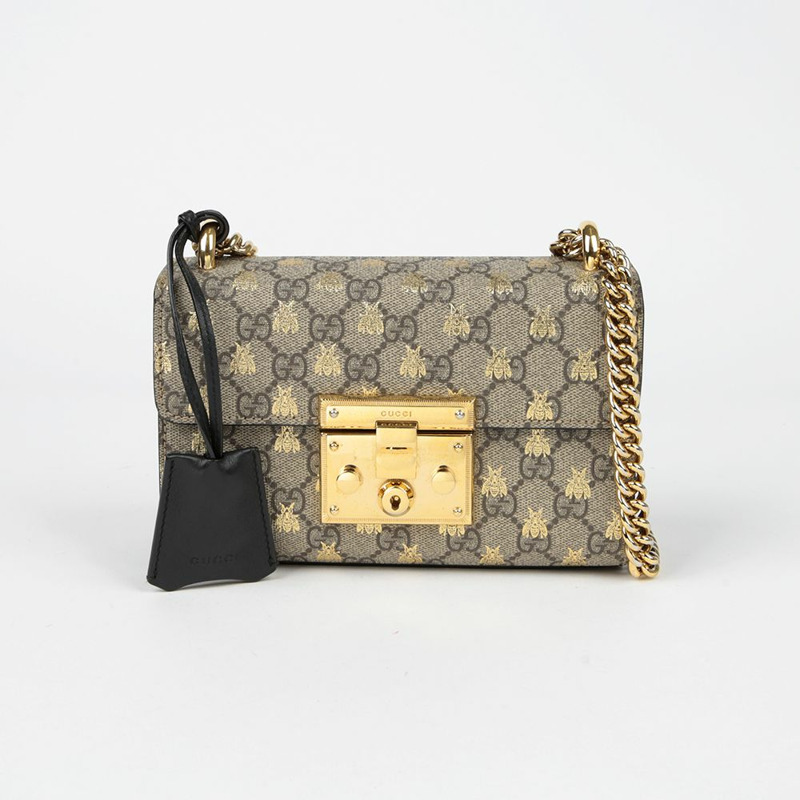 GUCCI Paddle Lock 小號鏈條單肩斜背包 409487-1