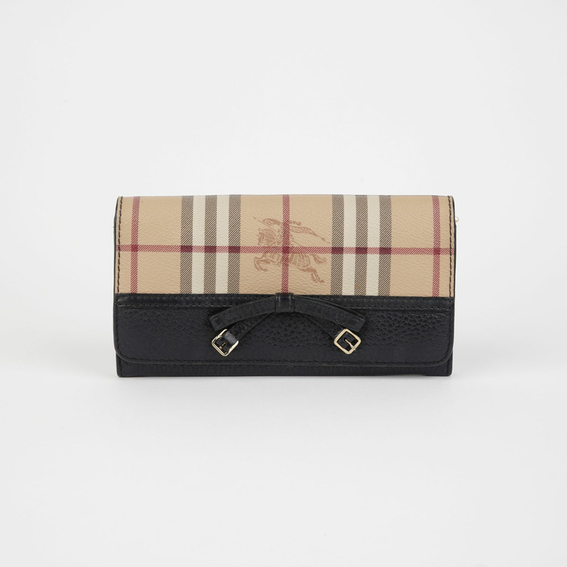 BURBERRY Haymarket 長款皮夾 3897707-0