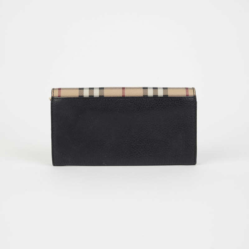 BURBERRY Haymarket 長款皮夾 3897707-1