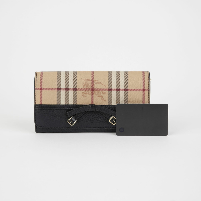 BURBERRY Haymarket 長款皮夾 3897707-9