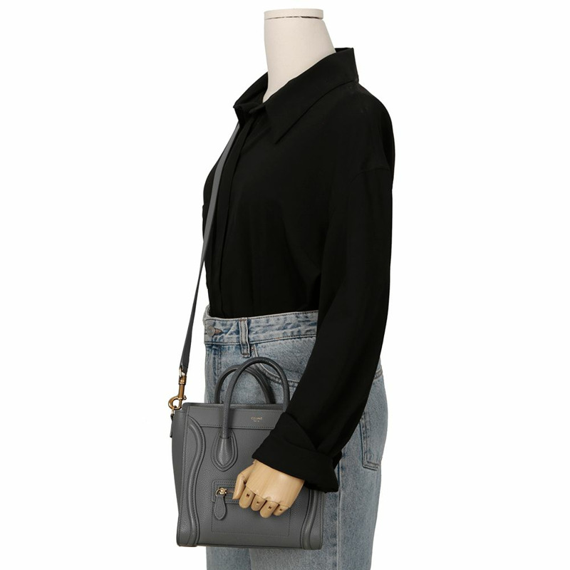CELINE 189243AQL Luggage Nano 手提單肩包-14