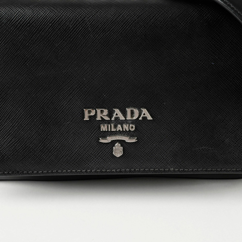 PRADA 1BD144 鏈條翻蓋肩斜背包-1