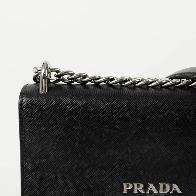 PRADA 1BD144 鏈條翻蓋肩斜背包-2