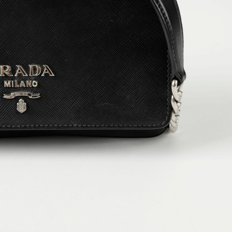 PRADA 1BD144 鏈條翻蓋肩斜背包-3