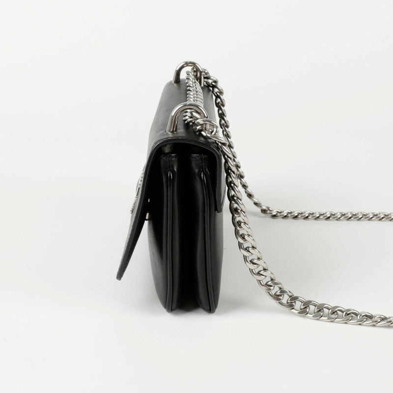 PRADA 1BD144 鏈條翻蓋肩斜背包-4