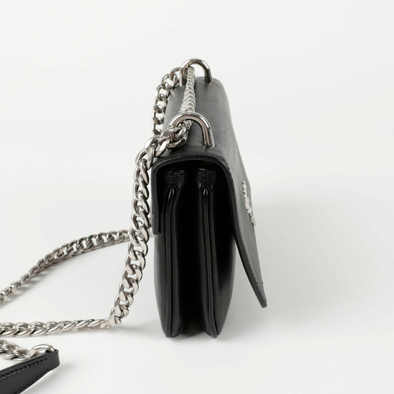 PRADA 1BD144 鏈條翻蓋肩斜背包-7