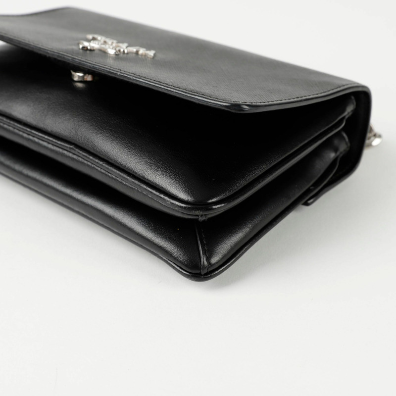 PRADA 1BD144 鏈條翻蓋肩斜背包-10