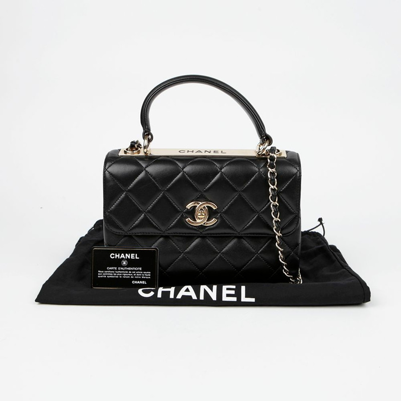 CHANEL 時尚 CC 小型托特單肩包 A92236-0