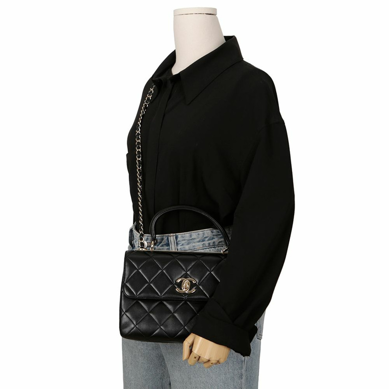 CHANEL 時尚 CC 小型托特單肩包 A92236-14