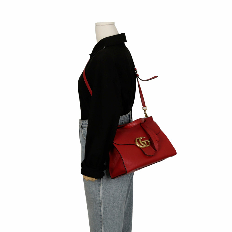 GUCCI 421890 GG Marmont 小號托特單肩包-8