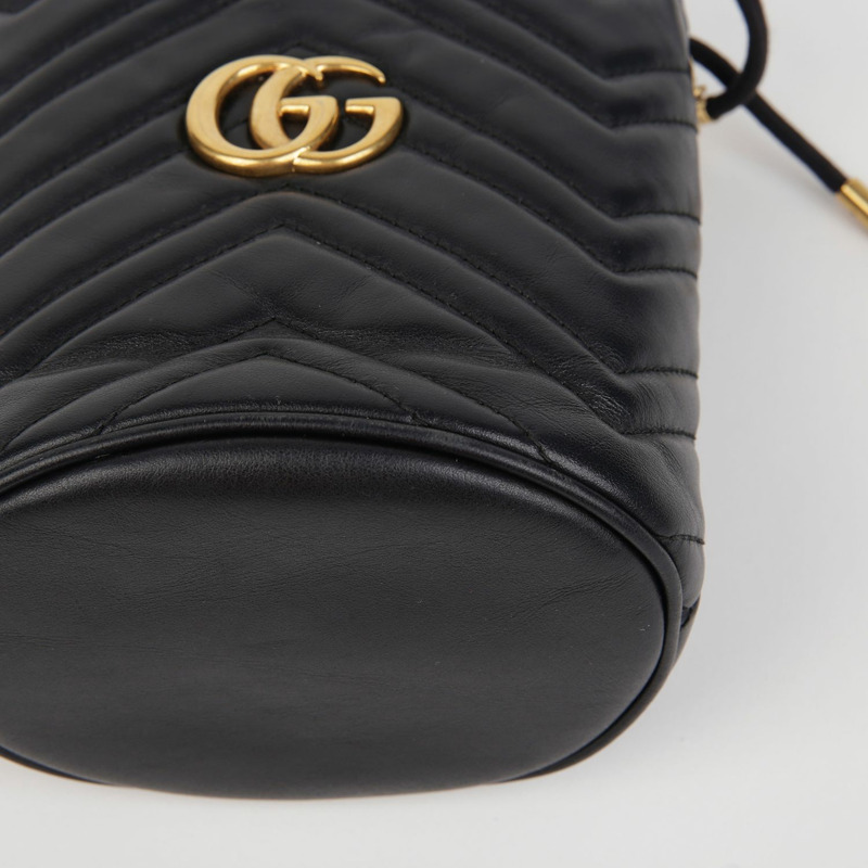 GUCCI GG Marmont 迷你水桶肩斜背包 575163-6