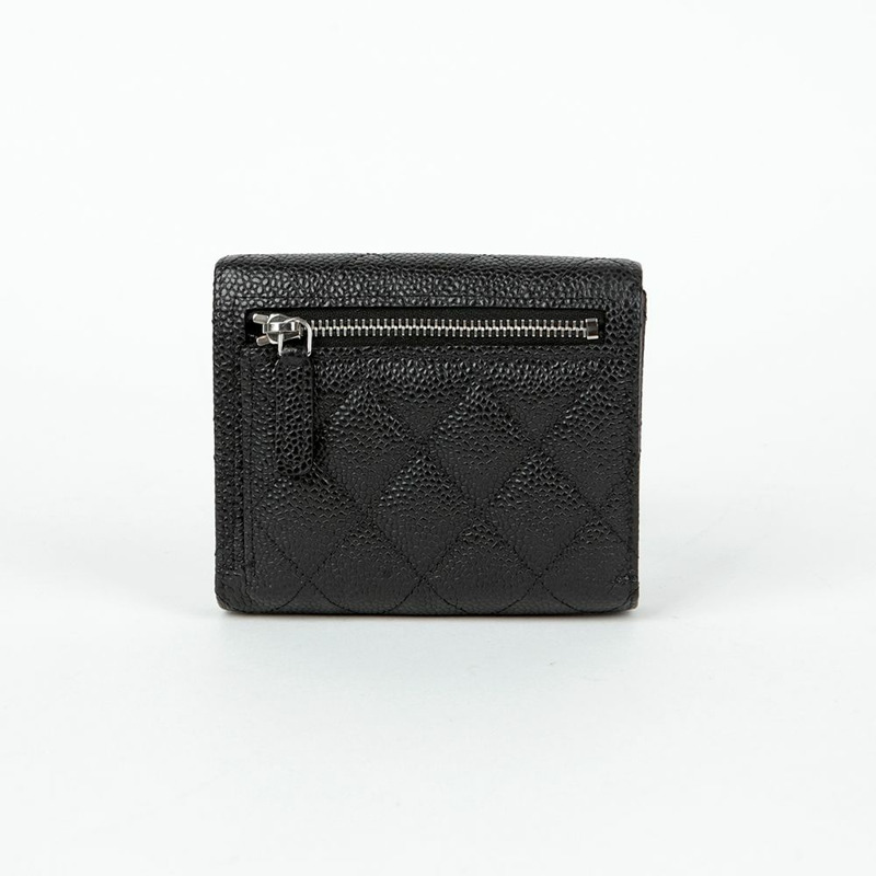 CHANEL Caviar Skin 經典雙折皮夾 AP0231-3