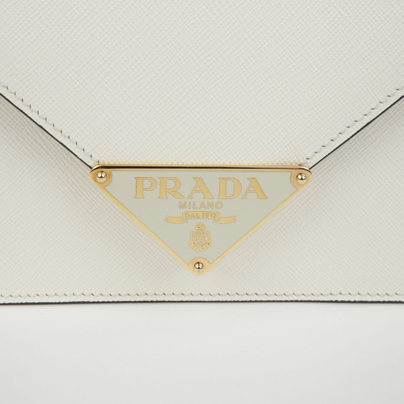 PRADA 1BD318 三角形標誌鏈條單肩斜背包-2