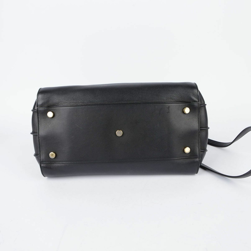 SAINT LAURENT 黑色皮革 Sac de Jour 手提包和單肩包 324823-5