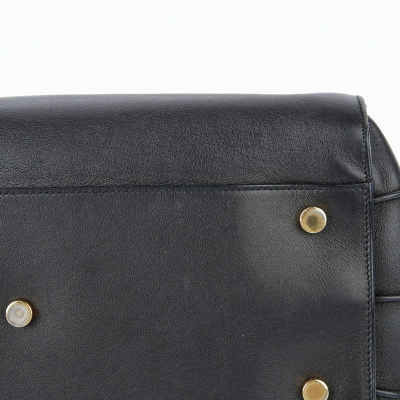 SAINT LAURENT 黑色皮革 Sac de Jour 手提包和單肩包 324823-6
