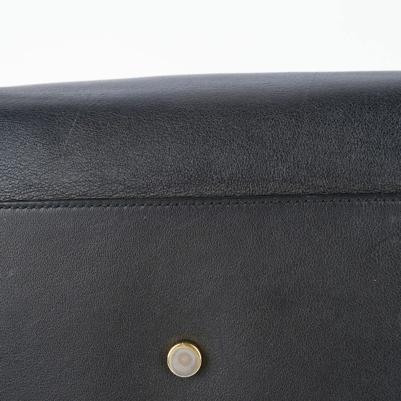 SAINT LAURENT 黑色皮革 Sac de Jour 手提包和單肩包 324823-7