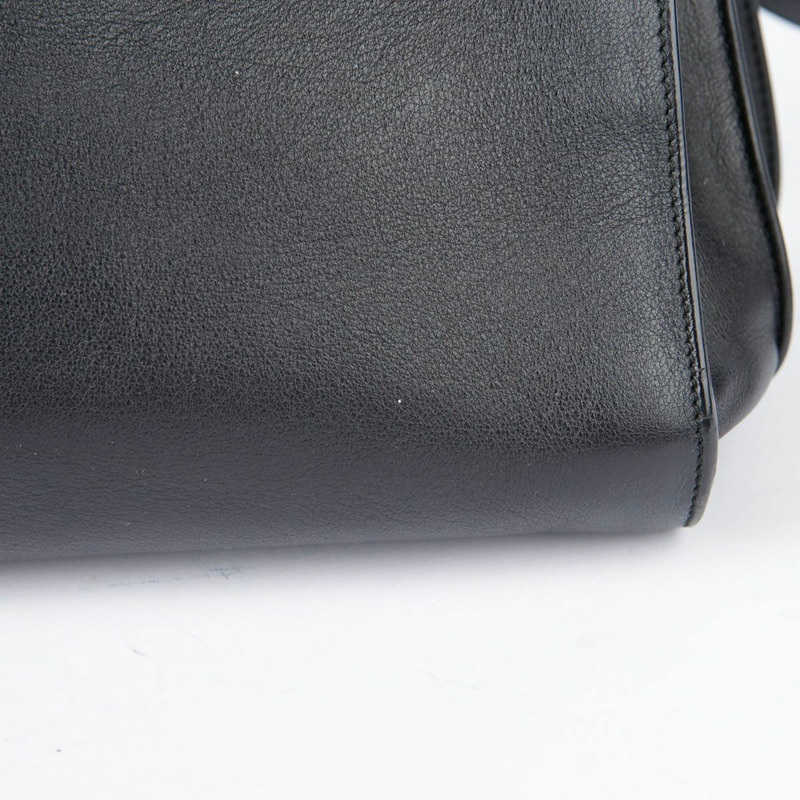 SAINT LAURENT 黑色皮革 Sac de Jour 手提包和單肩包 324823-13