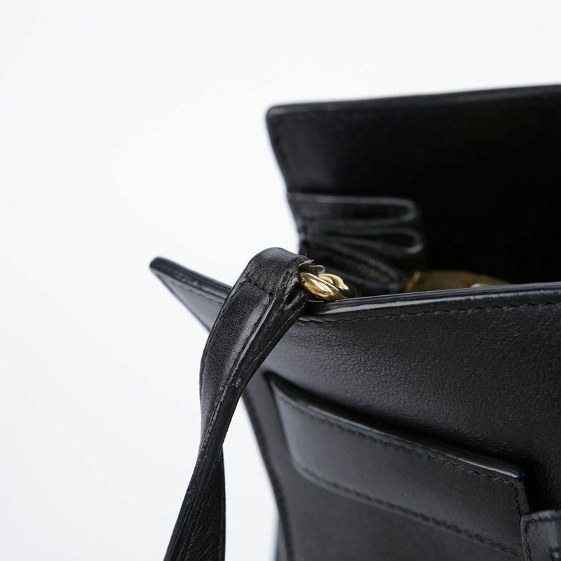 SAINT LAURENT 黑色皮革 Sac de Jour 手提包和單肩包 324823-17