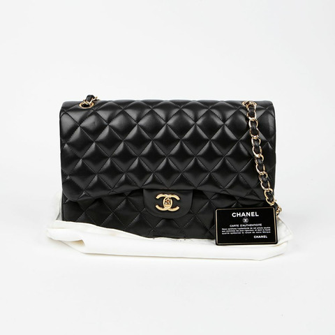 CHANEL A58600 羊皮經典大號翻蓋肩斜背包