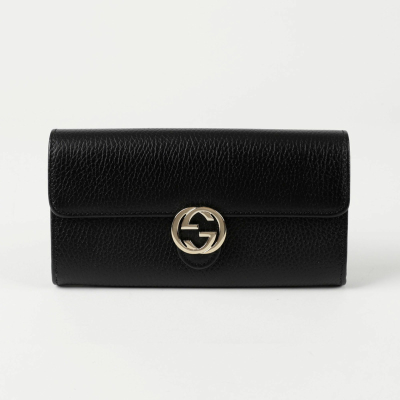 GUCCI 互扣長款皮夾 615524-0