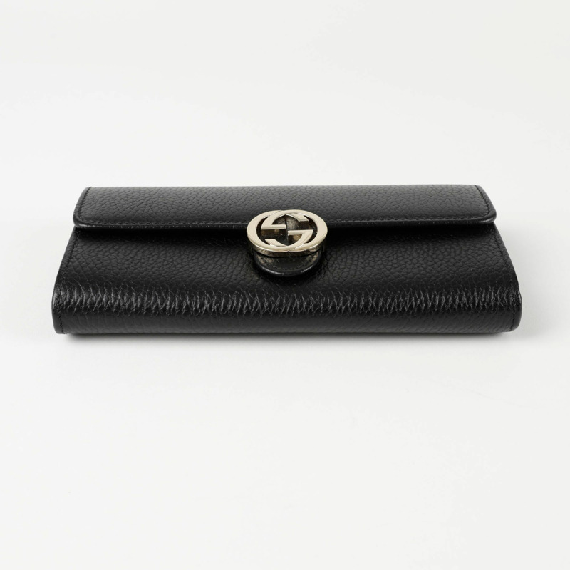 GUCCI 互扣長款皮夾 615524-3