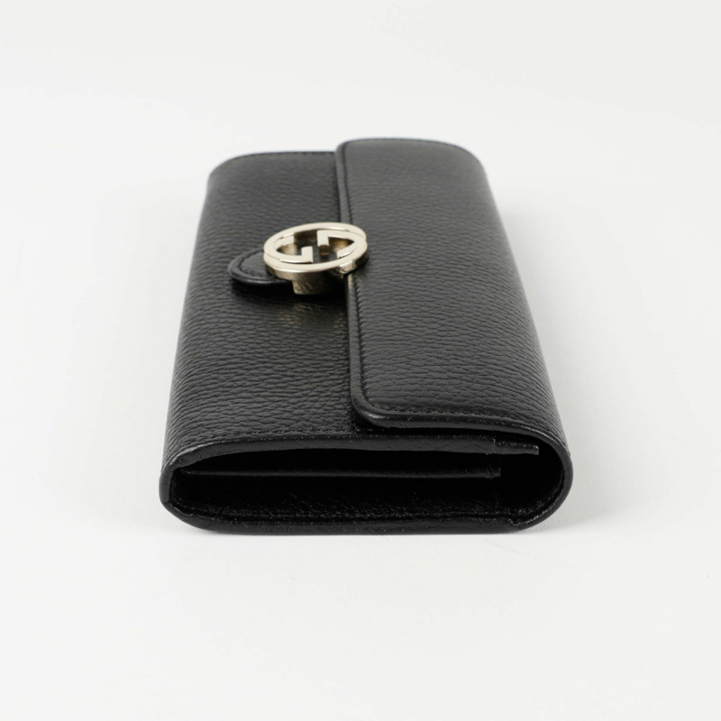 GUCCI 互扣長款皮夾 615524-4