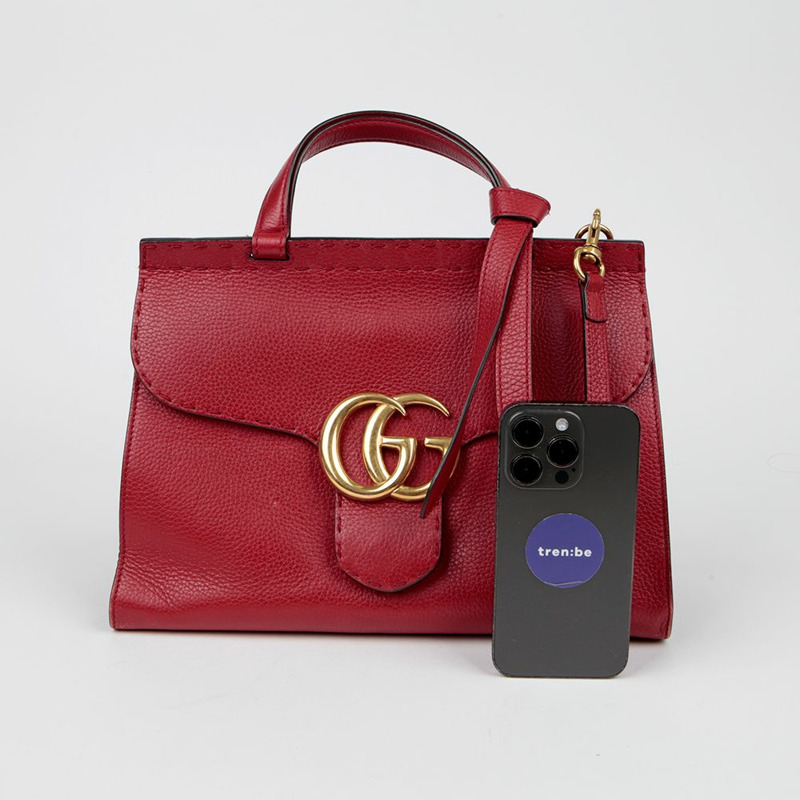 GUCCI 421890 GG Marmont 小號托特單肩包-10