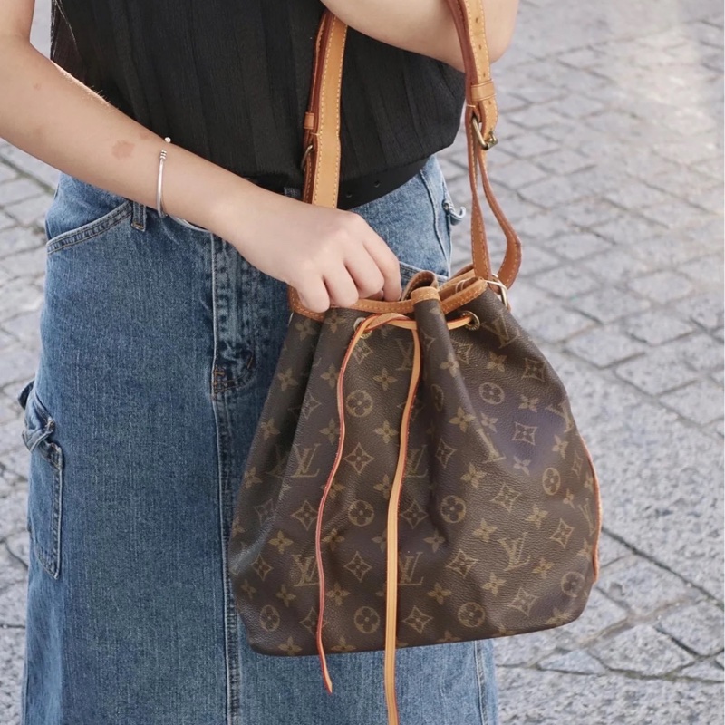 💗香緹國際精品💗 LV 綁帶水桶包 經典老花 中古包-0