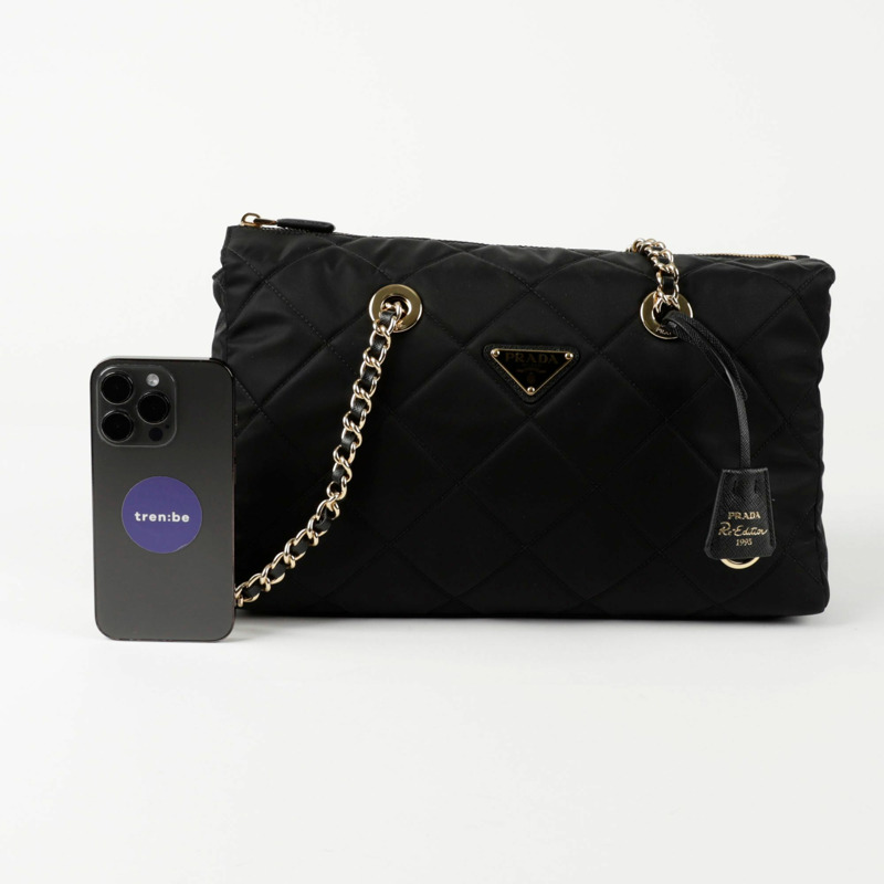 【包稅】PRADA 1BG551 1995年復刻版鏈條手提單肩包-8