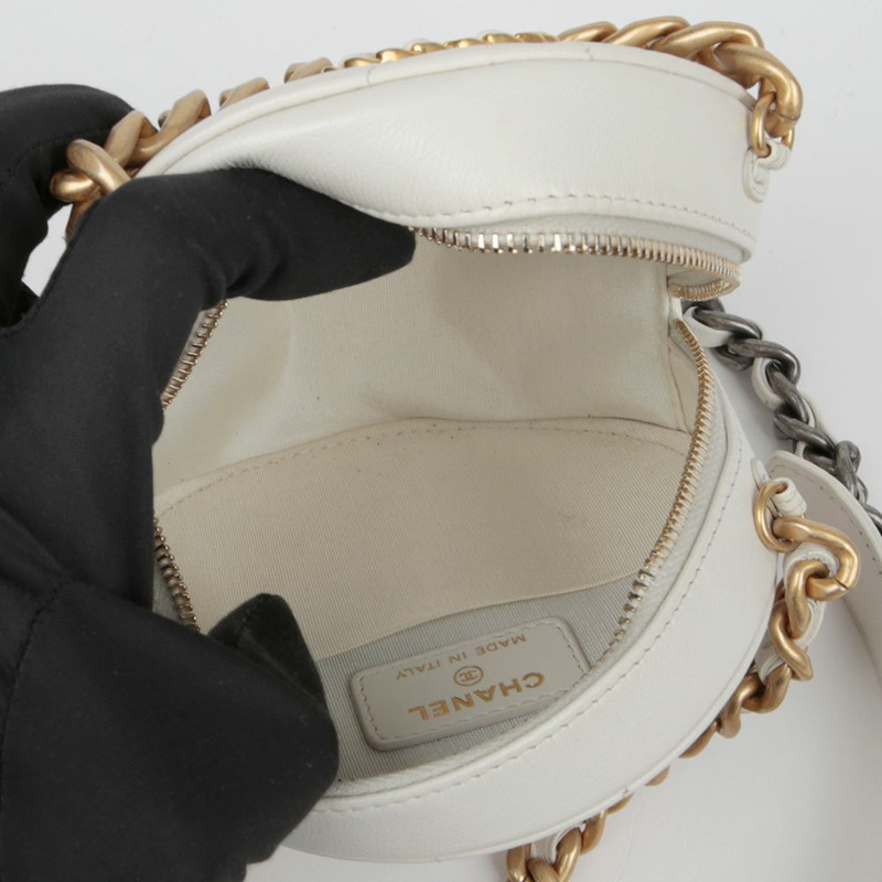 CHANEL AP0945 19 圓形迷你鏈條單肩斜背包-10