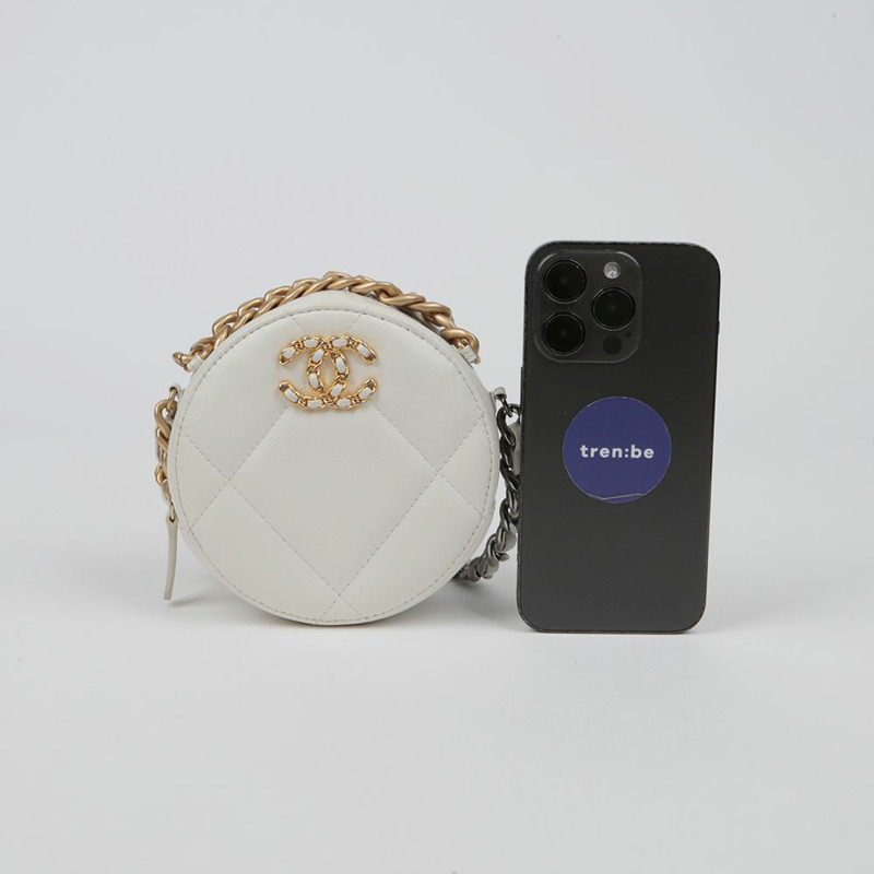 【包稅】CHANEL AP0945 19吋圓形迷你鏈條單肩斜背包-9