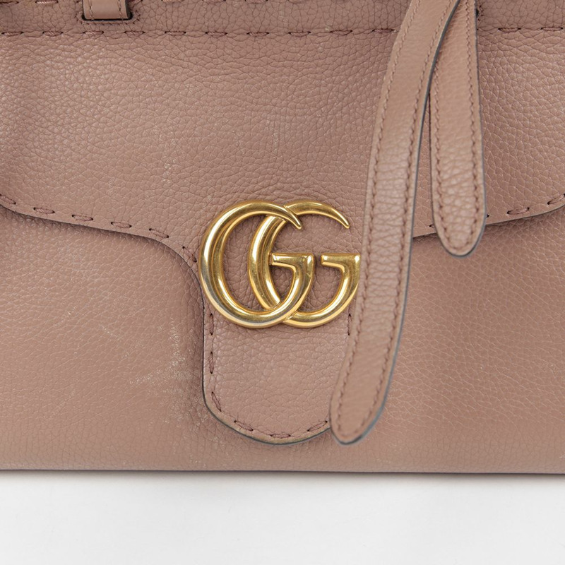 GUCCI 442622 GG Marmont 迷你頂部提把托特單肩包-1
