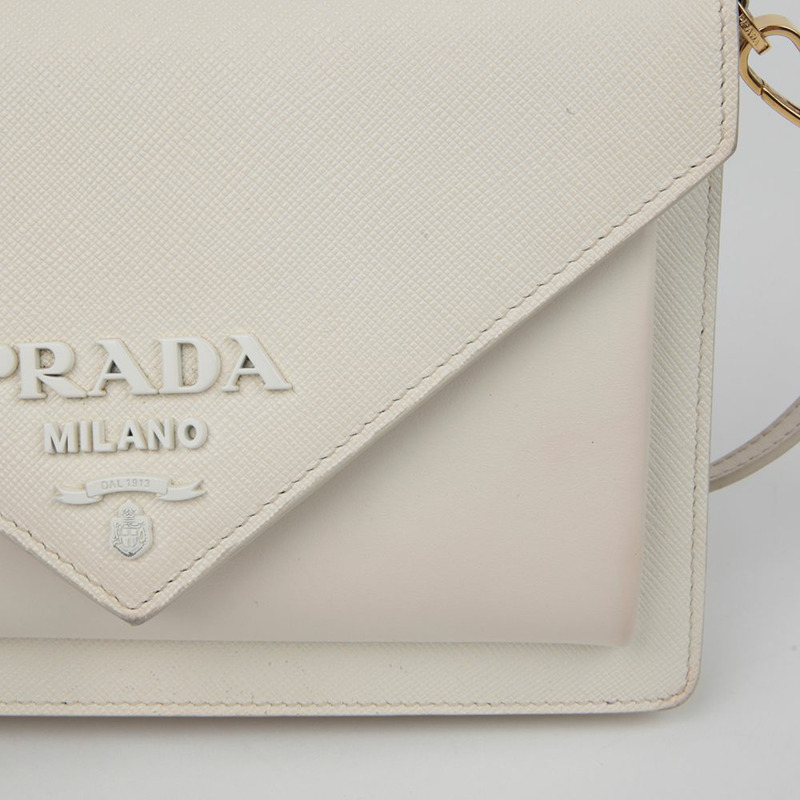 PRADA 單色迷你手拿包肩斜背包 1BP020-3