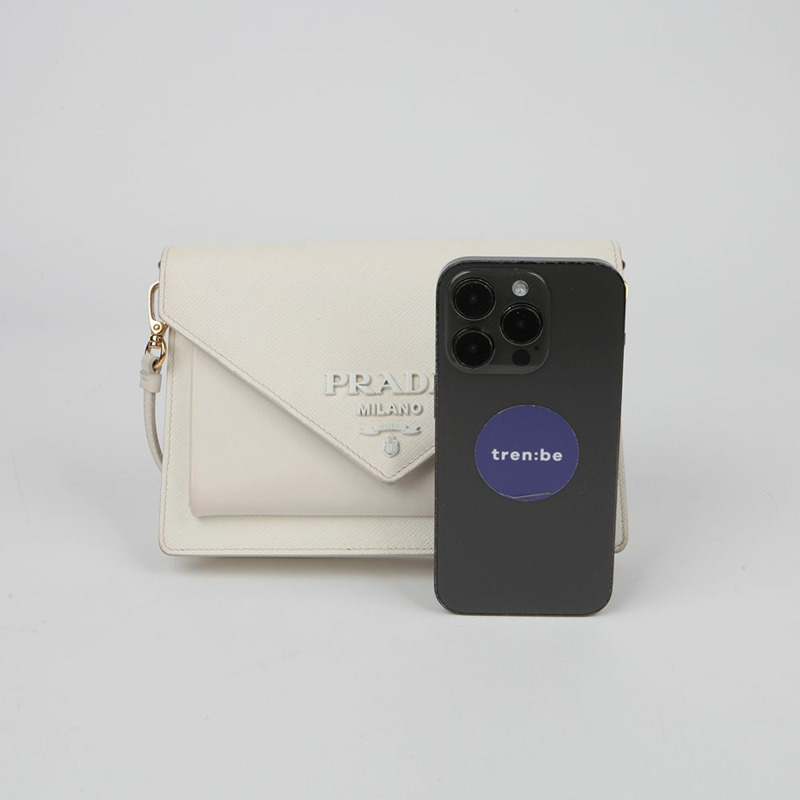 PRADA 單色迷你手拿包肩斜背包 1BP020-12