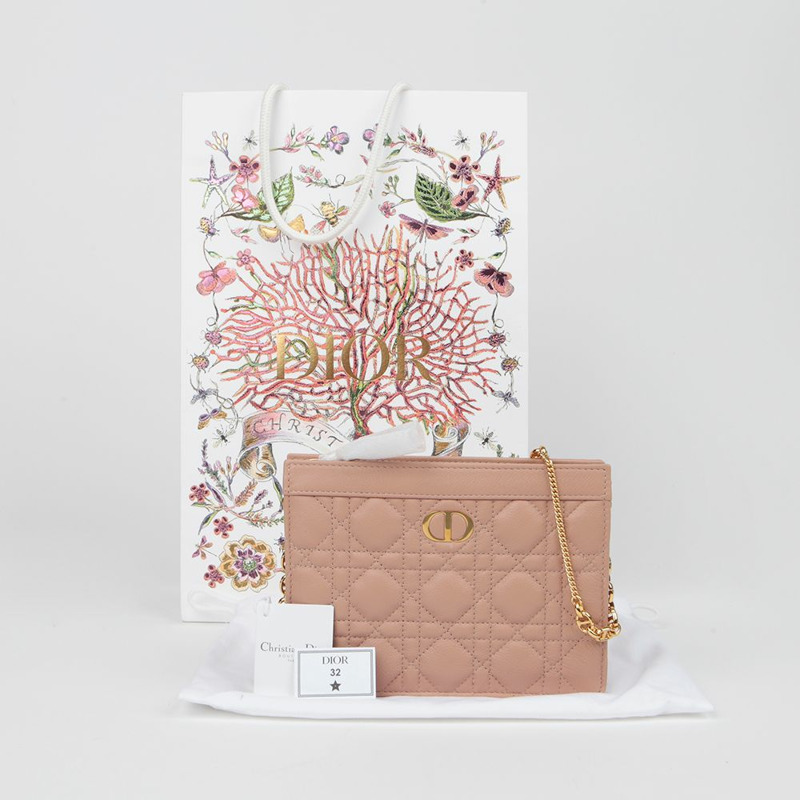 DIOR S5106UWHC Caro 鏈條斜背包-0